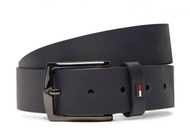 Ανδρική Δερμάτινη Ζώνη Tommy Hilfiger 3.5cm AM0AM13536-DW6 Μπλε - Tommy Hilfiger - 