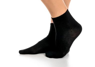 ΑΝΔΡΙΚΗ ΗΜΙΚΟΝΤΗ ΒΑΜΒΑΚΕΡΗ ΜΟΝΟΧΡΩΜΗ ΚΑΛΤΣΑ 4900 ΜΑΥΡΟ - Inizio - 