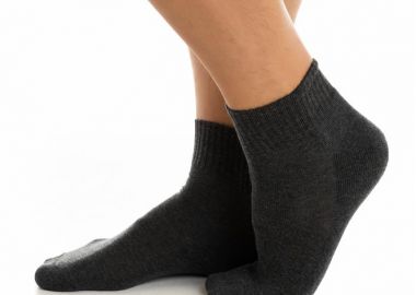 ΑΝΔΡΙΚΗ ΗΜΙΚΟΝΤΗ ΜΟΝΟΧΡΩΜΗ ΚΑΛΤΣΑ ΠΕΤΣΕΤΕ 4902 ΑΝΘΡΑΚΙ - INIZIO - 