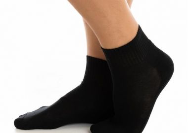 ΑΝΔΡΙΚΗ ΗΜΙΚΟΝΤΗ ΜΟΝΟΧΡΩΜΗ ΚΑΛΤΣΑ ΠΕΤΣΕΤΕ 4902 ΜΑΥΡΟ - INIZIO - 