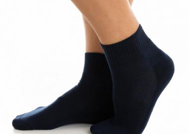 ΑΝΔΡΙΚΗ ΗΜΙΚΟΝΤΗ ΜΟΝΟΧΡΩΜΗ ΚΑΛΤΣΑ ΠΕΤΣΕΤΕ 4902 ΜΠΛΕ - INIZIO - 