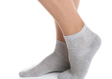 ΑΝΔΡΙΚΗ ΗΜΙΚΟΝΤΗ ΜΟΝΟΧΡΩΜΗ ΚΑΛΤΣΑ ΠΕΤΣΕΤΕ ΜΙΣΟ ΜΙΣΟ 4901 ΓΚΡΙ - INIZIO - 