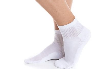 ΑΝΔΡΙΚΗ ΗΜΙΚΟΝΤΗ ΜΟΝΟΧΡΩΜΗ ΚΑΛΤΣΑ ΠΕΤΣΕΤΕ ΜΙΣΟ ΜΙΣΟ 4901 ΛΕΥΚΟ - INIZIO - 