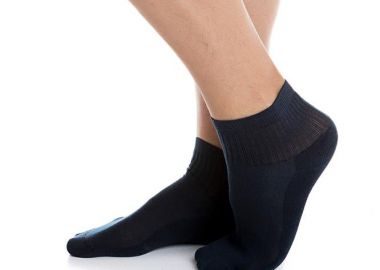 ΑΝΔΡΙΚΗ ΗΜΙΚΟΝΤΗ ΜΟΝΟΧΡΩΜΗ ΚΑΛΤΣΑ ΠΕΤΣΕΤΕ ΜΙΣΟ ΜΙΣΟ 4901 ΜΠΛΕ - INIZIO - 