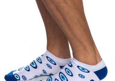 ΑΝΔΡΙΚΗ ΚΟΦΤΗ ΚΑΛΤΣΑ ME ΣΧΕΔΙΟ BLUEYES 4816-2 ΛΕΥΚΟ - INIZIO - 