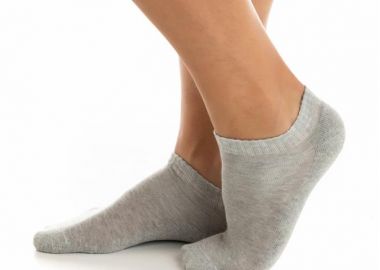 ΑΝΔΡΙΚΗ ΚΟΦΤΗ ΜΟΝΟΧΡΩΜΗ ΚΑΛΤΣΑ ΠΕΤΣΕΤΕ ΜΙΣΟ ΜΙΣΟ 4808 ΓΚΡΙ - INIZIO - 