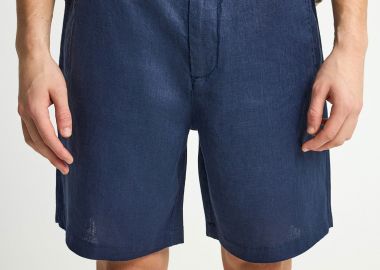 Ανδρική λινή chino βερμούδα - FUNKY BUDDHA - 