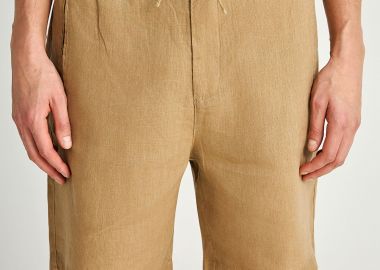 Ανδρική λινή chino βερμούδα - FUNKY BUDDHA - 