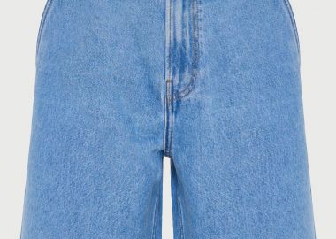 Ανδρική loose βερμούδα τζιν από βαμβάκι - FUNKY BUDDHA - 