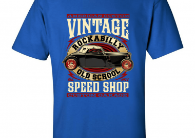 Ανδρική μπλούζα Vintage Rockabilly - GILDAN - 