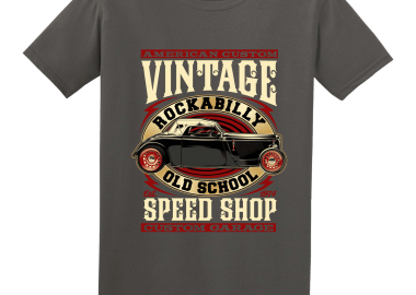 Ανδρική μπλούζα Vintage Rockabilly - GILDAN - 