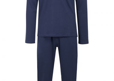 ΑΝΔΡΙΚΗ ΠΙΤΖΑΜΑ ΜΑΚΡΥΜΑΝΙΚΗ LOUNGE SET ΣΚΟΥΡΟ ΜΠΛΕ - POLO RALPH LAUREN - 