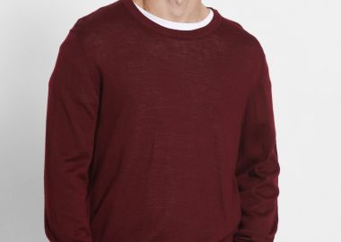 Ανδρική πλεκτή μπλούζα merino blend - FUNKY BUDDHA - 
