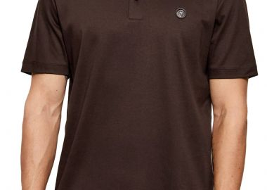 ΑΝΔΡΙΚΗ POLO ΜΠΛΟΥΖΑ BOSS C-PARRIS ΚΟΝΤΟΜΑΝΙΚΟ ΣΚΟΥΡΟ ΚΑΦΕ - BOSS - 