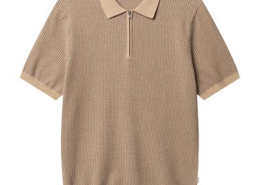 ΑΝΔΡΙΚΗ POLO ΜΠΛΟΥΖΑ GABBA OSWALD RETRO ΠΛΕΚΤΗ ΚΟΝΤΟΜΑΝΙΚΗ ΚΑΦΕ - GABBA - 