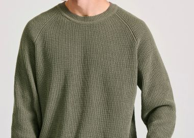 Ανδρική relaxed fit chenille μπλούζα - FUNKY BUDDHA - 