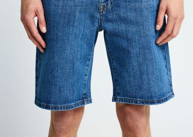 Ανδρική slim tapered βερμούδα τζην -The essentials - FUNKY BUDDHA - 