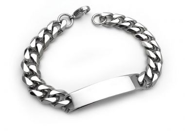 Ανδρική ταυτότητα χεριού από ατσάλι BA125 - Asimenio - 