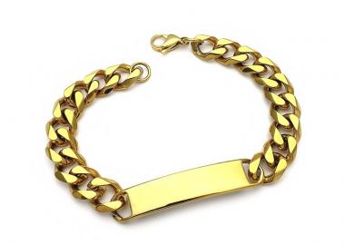 Ανδρική ταυτότητα χεριού από ατσάλι BA179 - Asimenio - 