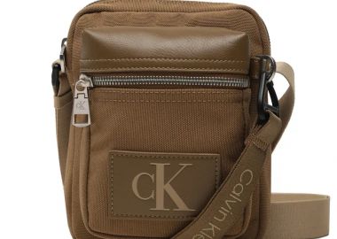 Ανδρική Τσάντα Χιαστί Calvin Klein Tagged Reporter K50K510412 GC7 Χακί - Calvin Klein - 