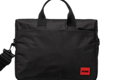 ΑΝΔΡΙΚΗ ΤΣΑΝΤΑ HUGO ETHON ΧΑΡΤΟΦΥΛΑΚΑΣ ΜΑΥΡΟ - HUGO - 