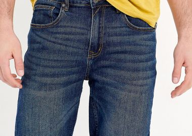 Ανδρική τζιν βερμούδα - FUNKY BUDDHA - 