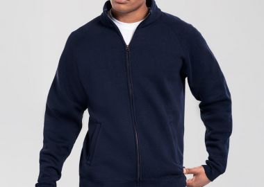 Ανδρική Ζακέτα Φούτερ Iconic Premium Sweat Jacket 0622900 Fruit of the Loom Deep Navy - Fruit of the Loom - 