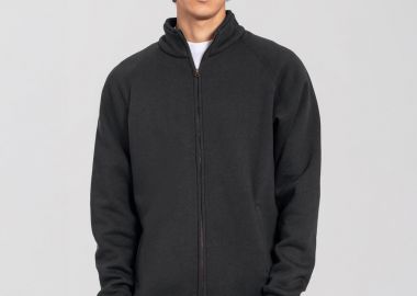 Ανδρική Ζακέτα Φούτερ Iconic Premium Sweat Jacket 0622900 Fruit of the Loom Light Graphite - Fruit of the Loom - 