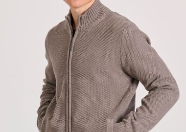 Ανδρική ζακέτα με ανάγλυφη υφή Garage 55 - GARAGE 55 - 