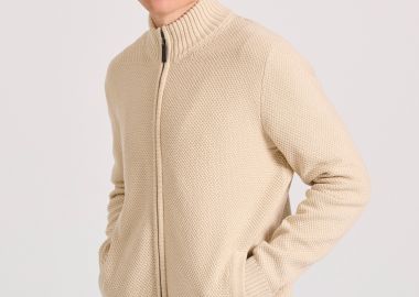 Ανδρική ζακέτα με ανάγλυφη υφή Garage 55 - GARAGE 55 - 