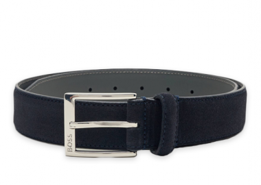 ΑΝΔΡΙΚΗ ΖΩΝΗ BOSS ELLOY-SD ΔΕΡΜΑ ΣΚΟΥΡΟ ΜΠΛΕ - BOSS - 