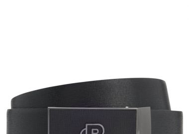 ΑΝΔΡΙΚΗ ΖΩΝΗ BOSS ICON ΔΙΠΛΗΣ ΟΨΗΣ ΔΕΡΜΑ ΔΙΠΛΗ ΑΓΚΡΑΦΑ ΜΑΥΡΟ - BOSS - 