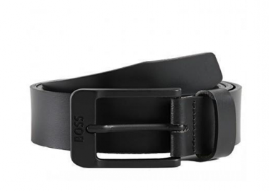 ΑΝΔΡΙΚΗ ΖΩΝΗ BOSS JEMIO-B ΔΕΡΜΑ ΜΑΥΡΟ - BOSS - 