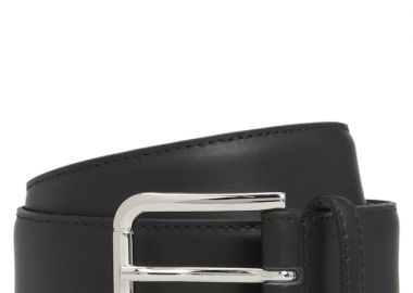 ΑΝΔΡΙΚΗ ΖΩΝΗ BOSS NAVYA-ST ΔΕΡΜΑ ΜΑΥΡΟ - BOSS - 