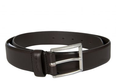 ΑΝΔΡΙΚΗ ΖΩΝΗ ΔΕΡΜΑΤΙΝΗ CLASSIC LEATHER ΣΚΟΥΡΟ ΚΑΦΕ - GANT - 