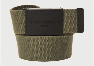 Ανδρική ζώνη FBM013-059-10 Χακί - Funky Buddha - 