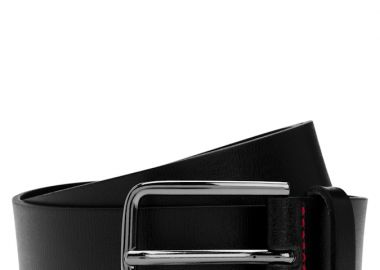 ΑΝΔΡΙΚΗ ΖΩΝΗ HUGO GERIK ΔΕΡΜΑ ΜΑΥΡΟ - HUGO - 