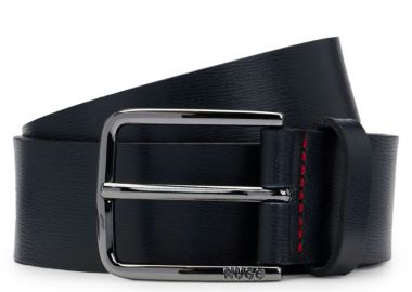 ΑΝΔΡΙΚΗ ΖΩΝΗ HUGO GERIK ΔΕΡΜΑ ΜΠΛΕ - HUGO - 