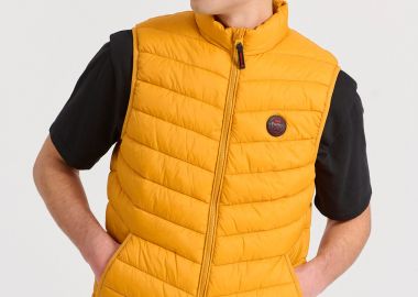 Ανδρικό αμάνικο καπιτονέ μπουφάν - FUNKY BUDDHA - 