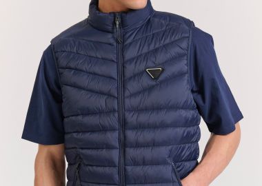 Ανδρικό αμάνικο καπιτονέ μπουφάν - FUNKY BUDDHA - 