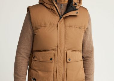 Ανδρικό αμάνικο καπιτονέ μπουφάν - FUNKY BUDDHA - 