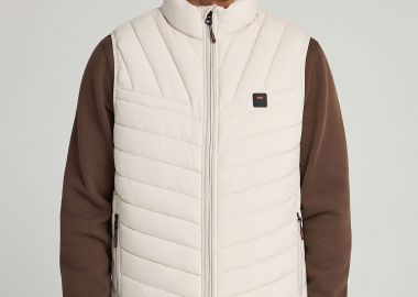 Ανδρικό αμάνικο καπιτονέ μπουφάν - FUNKY BUDDHA - 