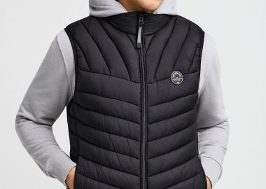 Ανδρικό αμάνικο καπιτονέ μπουφάν - FUNKY BUDDHA - 