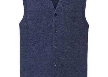 Ανδρικό αμάνικο πουλόβερ V-Neck Knitted Russell Europe R-719M-0 Denim Marl - Russell - 