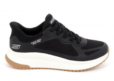 Ανδρικό Αθλητικό Παπούτσι Skechers Bobs Squad 4 Χρώματος Μαύρο 118423-BLK - SKECHERS - 