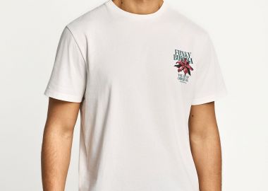 Ανδρικό βαβακερό t-shirt με τύπωμα στην πλάτη - FUNKY BUDDHA - 