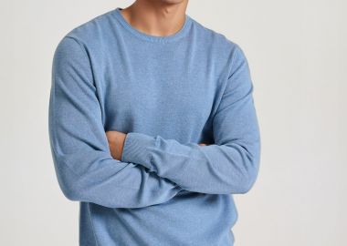Ανδρικό βαμβακερό πουλόβερ - The essentials - FUNKY BUDDHA - 