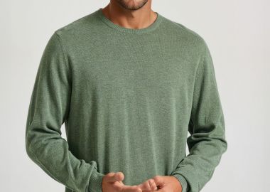 Ανδρικό βαμβακερό πουλόβερ - The essentials - FUNKY BUDDHA - 