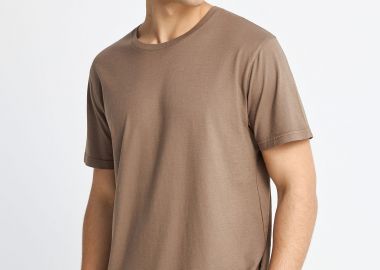 Ανδρικό βαμβακερό regular fit t-shirt - The essentials - FUNKY BUDDHA - 