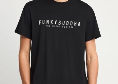 Ανδρικό βαμβακερό t-shirt με τύπωμα - FUNKY BUDDHA - 